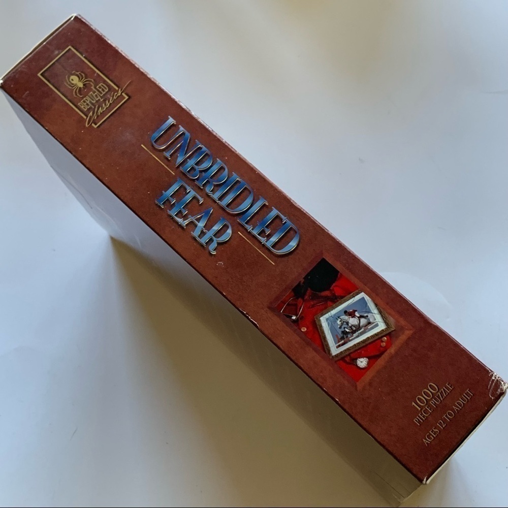 Vintage mystery jigsaw puzzle game “Unbridled Fear” 1000 pieces, 1997 age 12 up - Picture 9 of 14